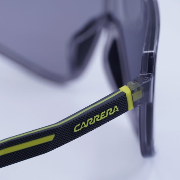 CARRERA 4017/S 0XYO MT Sunglasses Light Grey/Yellow Shield Frame, Green Lenses - Picture 5 of 11